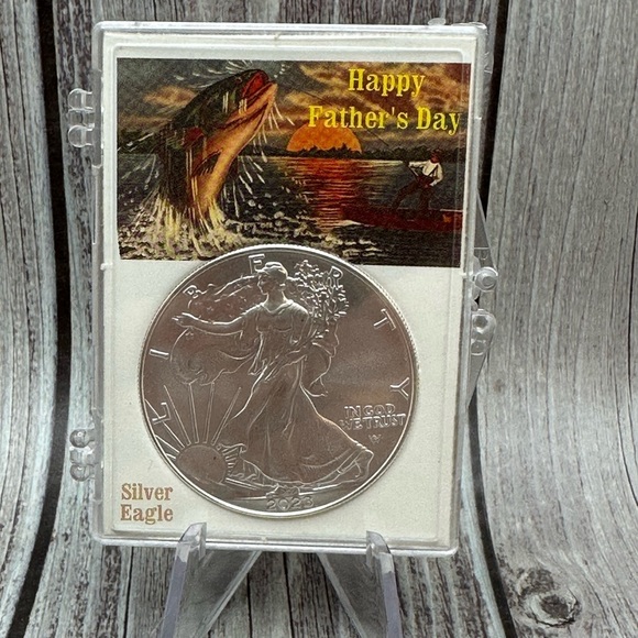 US Mint Other - FATHER'S Dollar 2023 American Silver Eagle Uncirculated 99.9% Silver Dollar